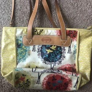 Fossil Canvas Tote